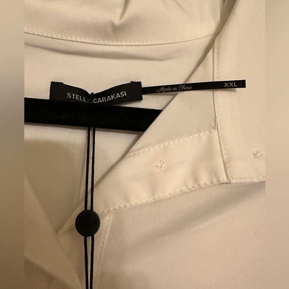 Stella Carakasi NWT XXL Tiburon Tunic Icon White button down - Picture 4 of 4